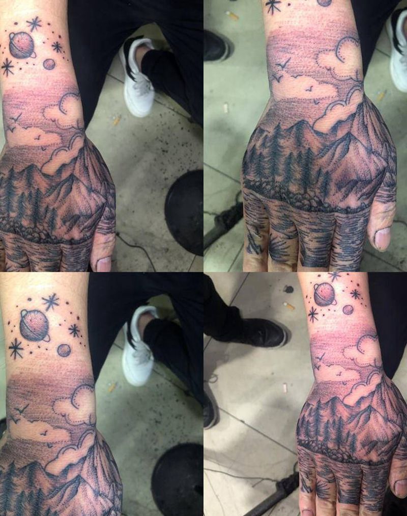 手背纹身纹身图片_手部纹身图案