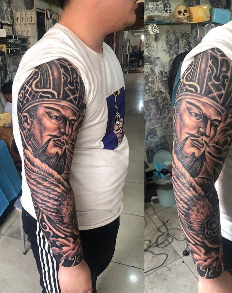 诸葛纹身图片_手臂纹身图案