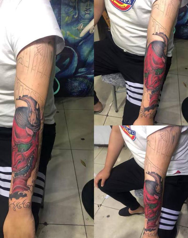 般若修改纹身图片_手臂纹身图案