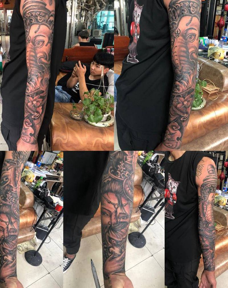 艺妓般若纹身图片_手臂纹身图案