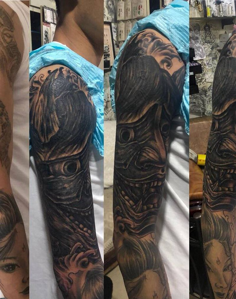 覆盖纹身图片_手臂纹身图案