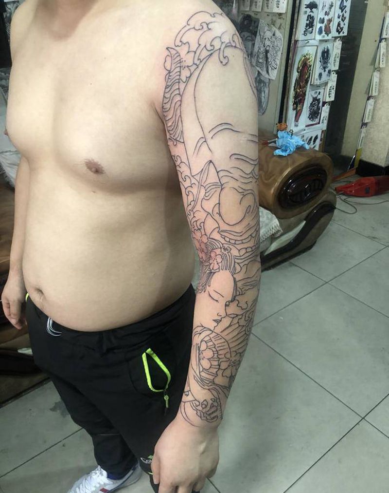 般若纹身图片_手臂纹身图案