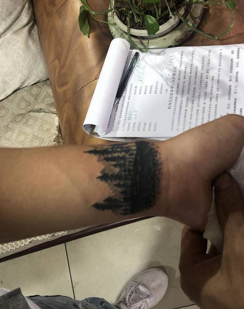 树纹身图片_手臂纹身图案