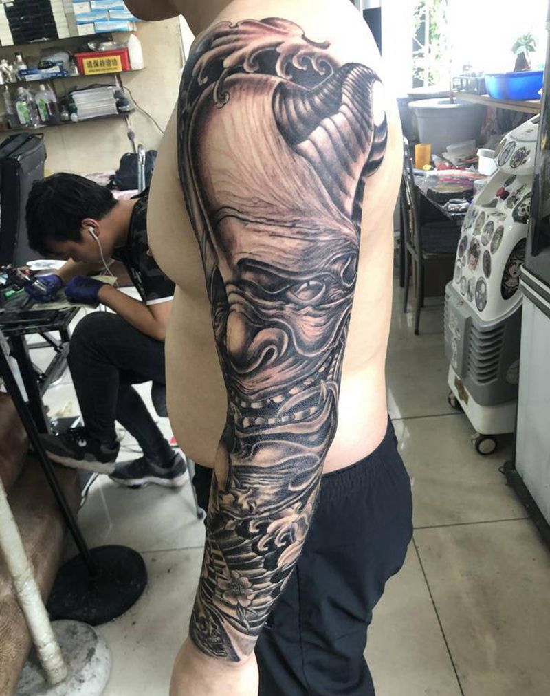 花臂纹身图片_手臂纹身图案