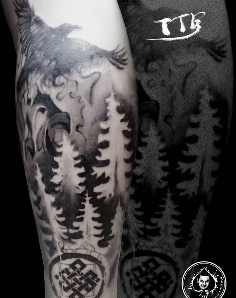 欧美暗黑纹身图片_欧美写实纹身图案