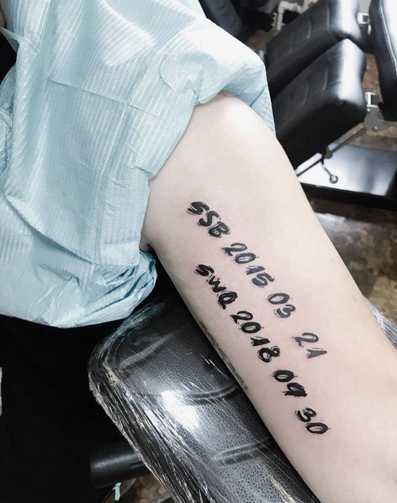 个性英文纹身图片_手臂纹身图案