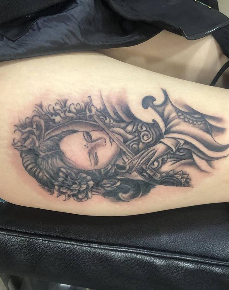 覆盖纹身图片_腿部纹身图案