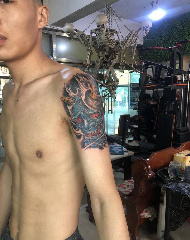 般若纹身图片_手臂纹身图案