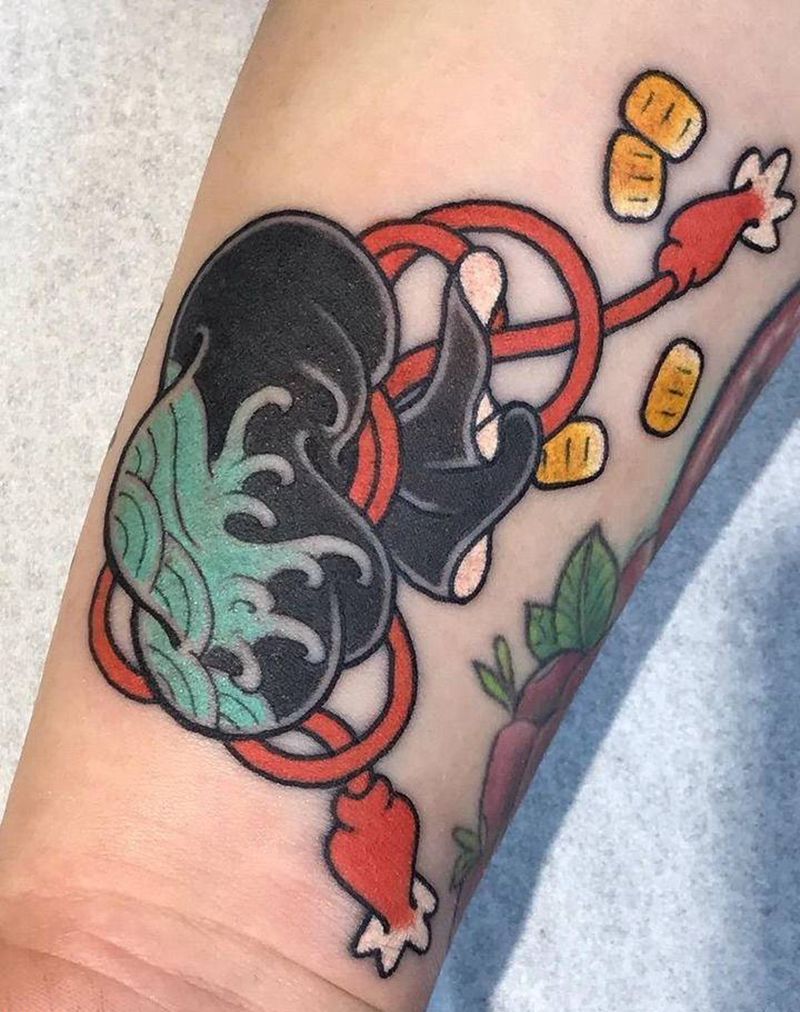 传统小图纹身图片_手部老传统纹身图案