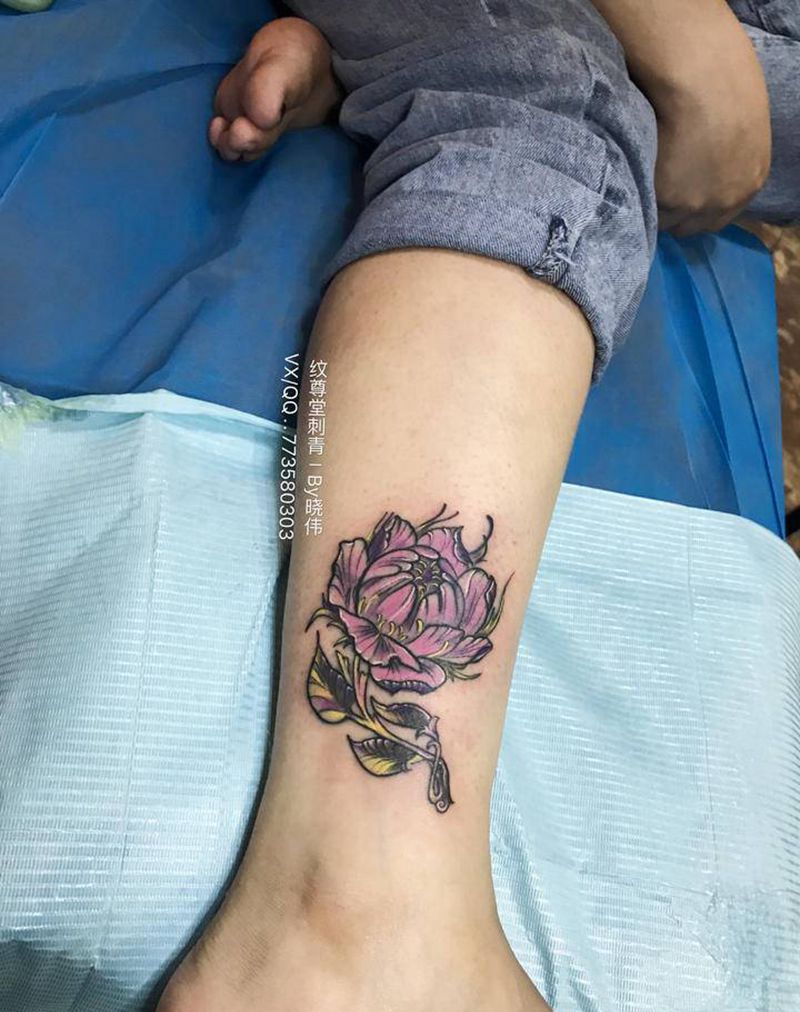 花纹身图片_New School水彩纹身图案