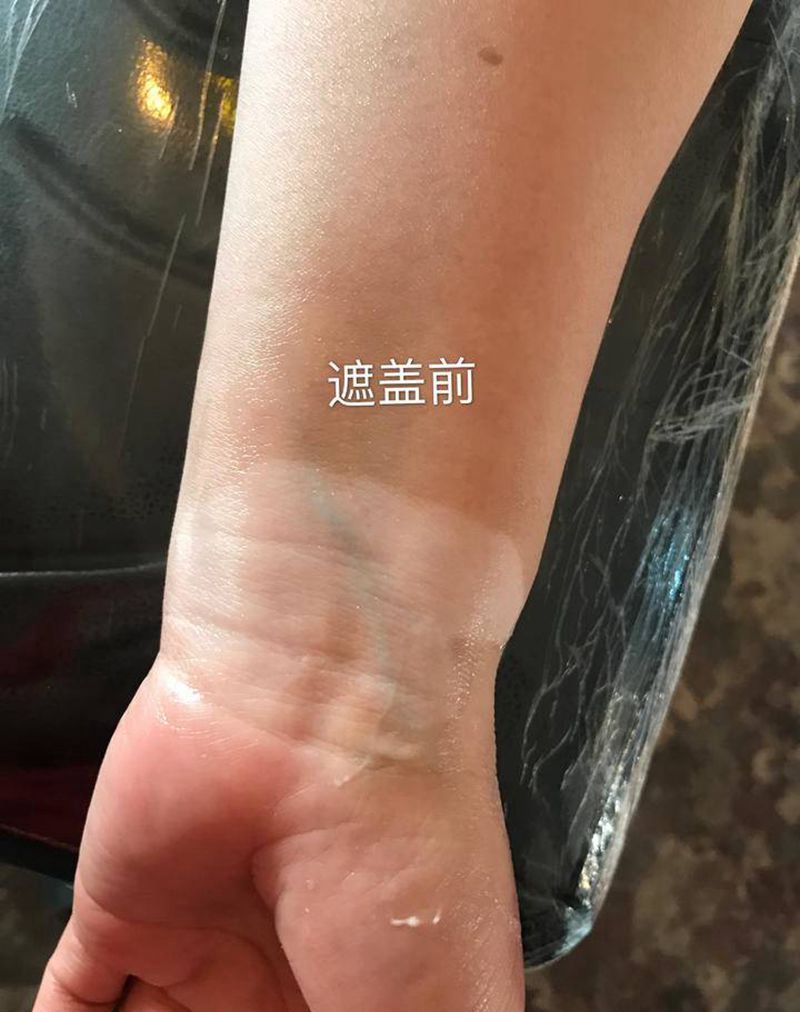 遮盖作品纹身图片_手臂点刺纹身图案