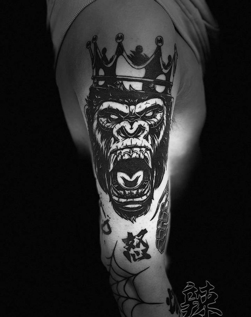 Monkey King纹身图片_手臂图腾纹身图案