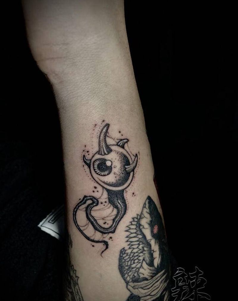 实在不知道起啥名纹身图片_手臂New School纹身图案