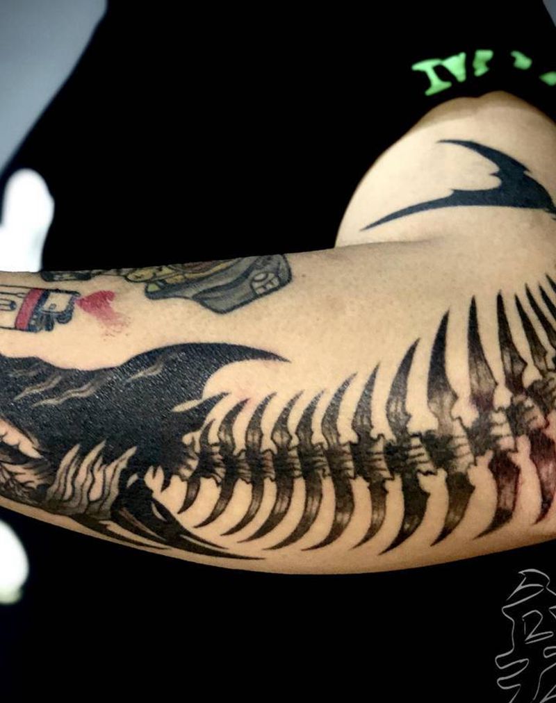 Shark纹身图片_手臂纹身图案