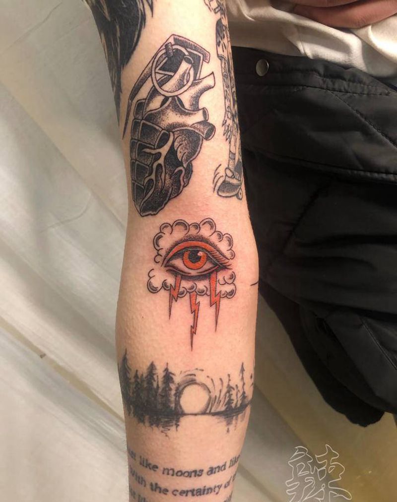 …纹身图片_手臂Old School纹身图案