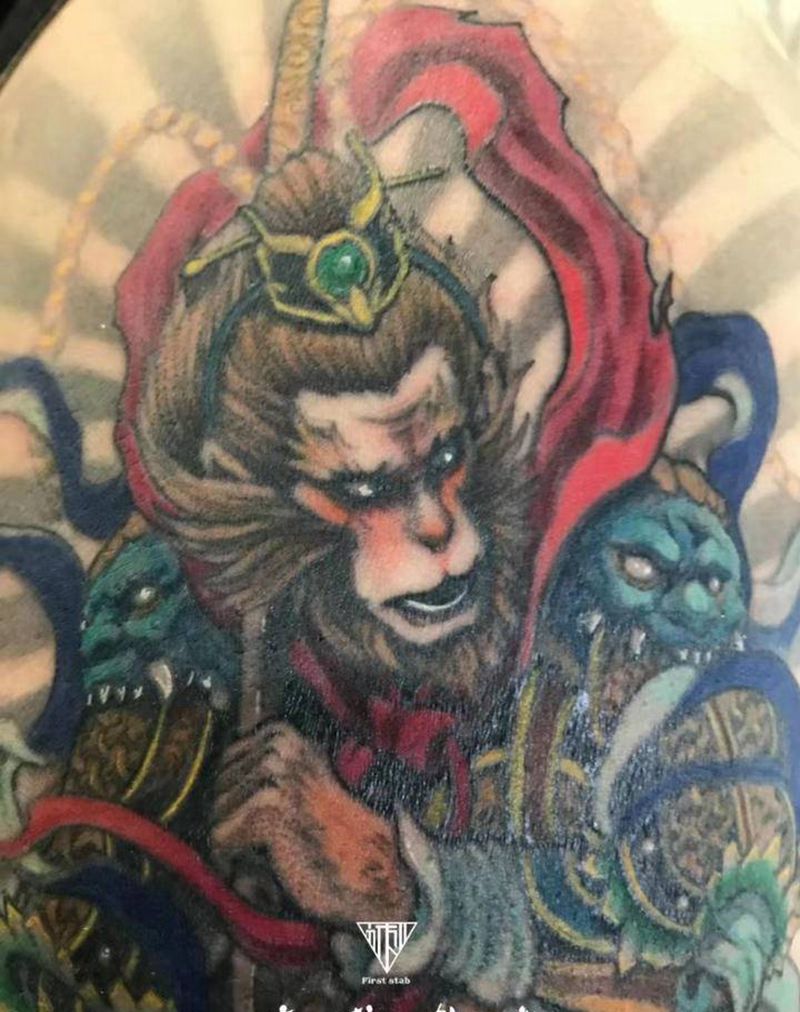 大圣纹身图片_手臂纹身图案