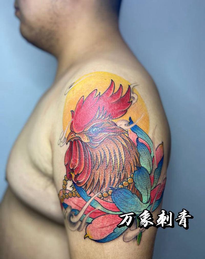 生肖纹身纹身图片_手臂老传统纹身图案