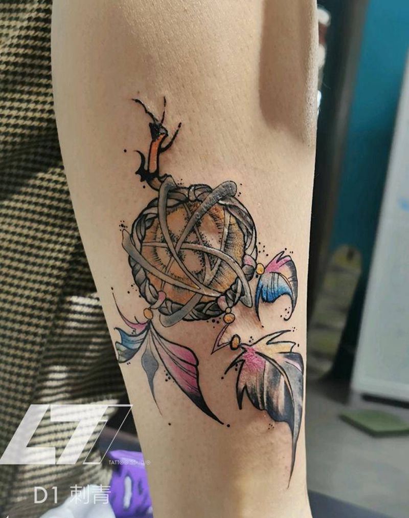 捕梦网纹身图片_新传统New School纹身图案