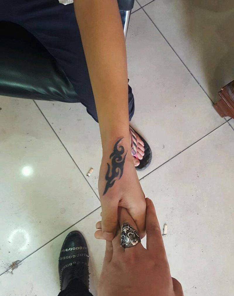 手部图腾纹身图片