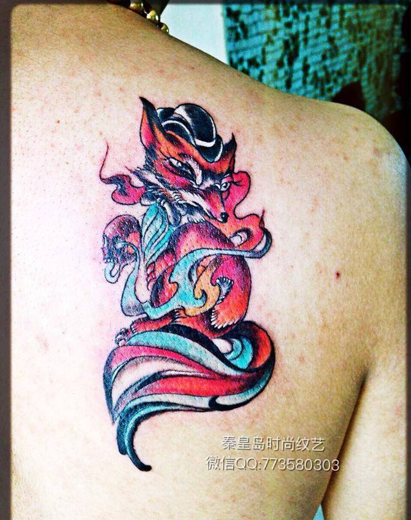 狐狸纹身图片