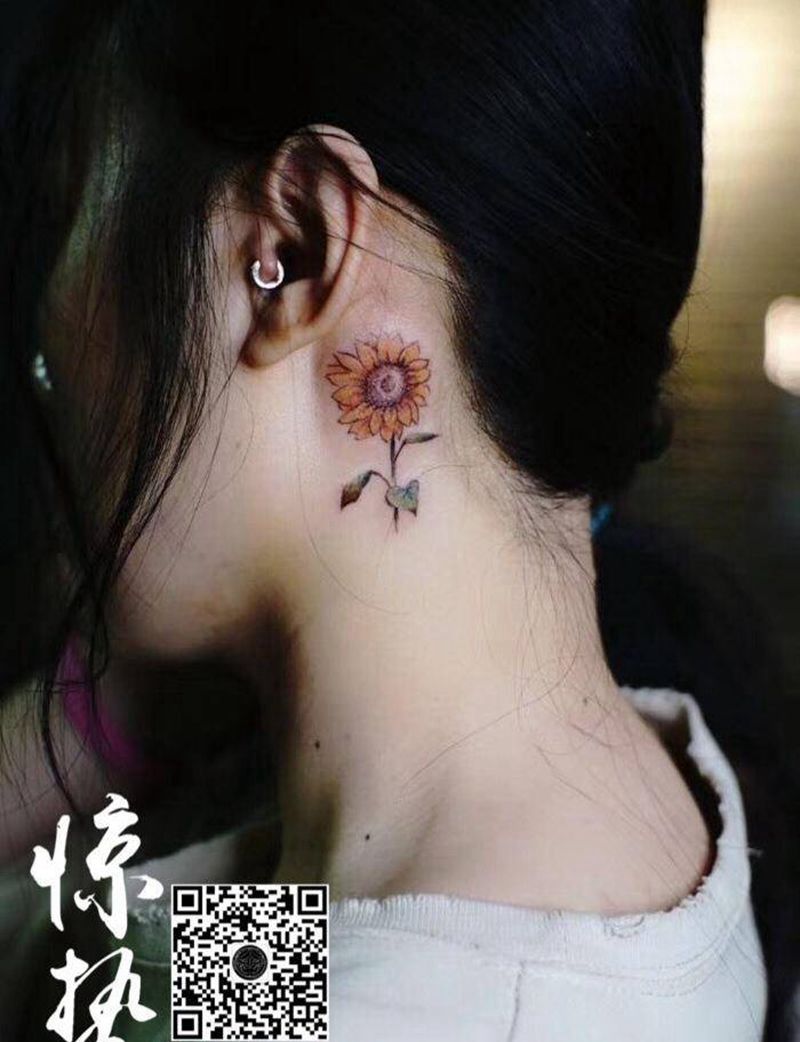 向日葵纹身图片