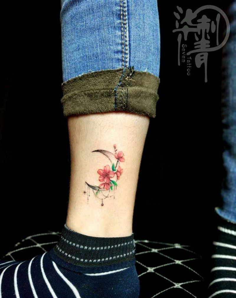小花纹身图片