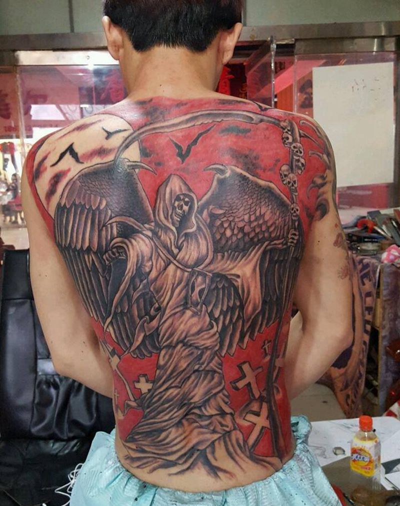 死神纹身图片