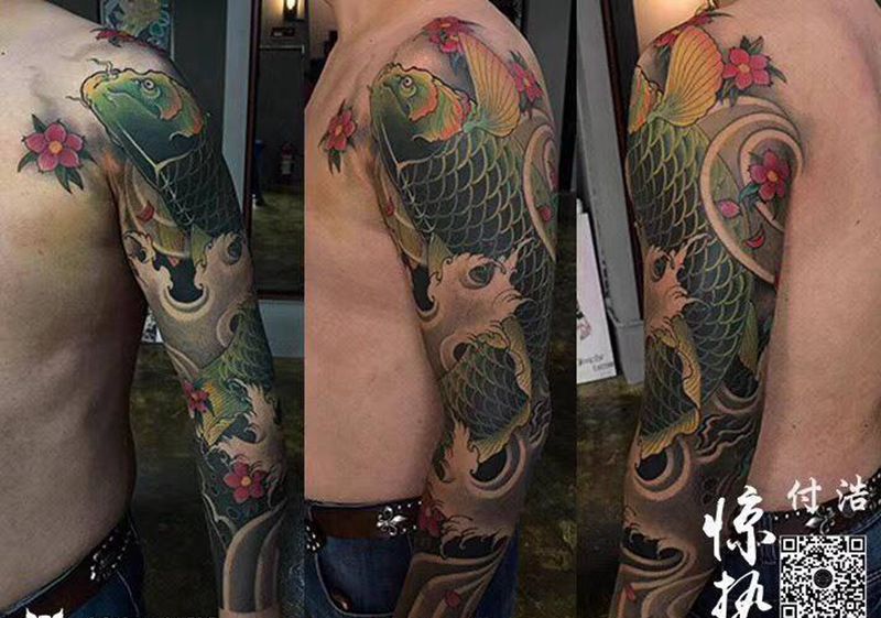 惊蛰刺青师付浩纹身图片