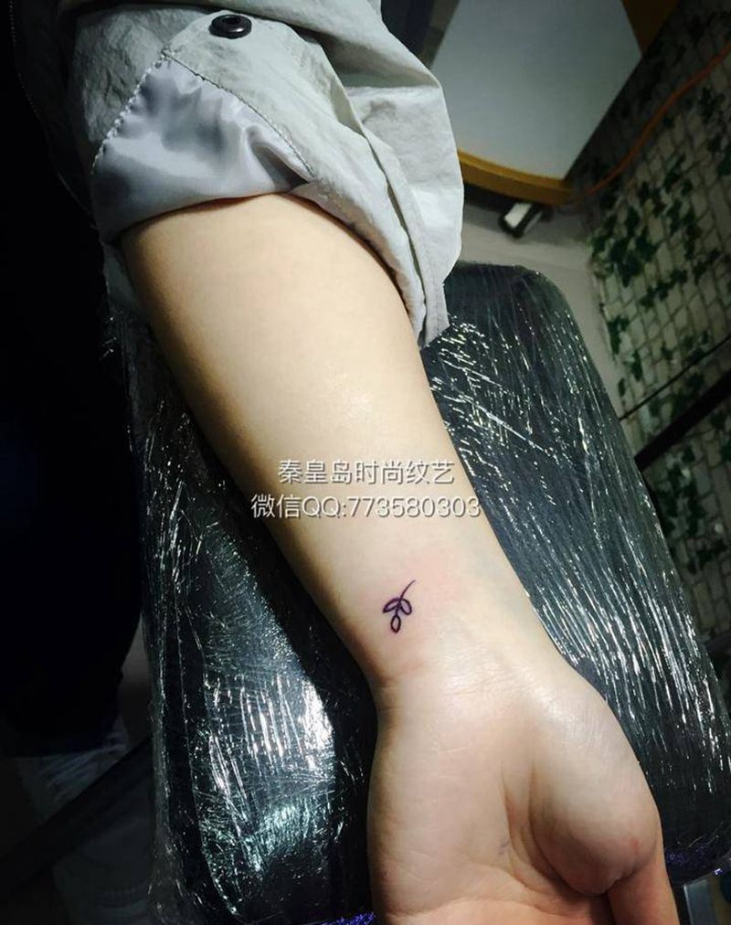 小叶子纹身图片