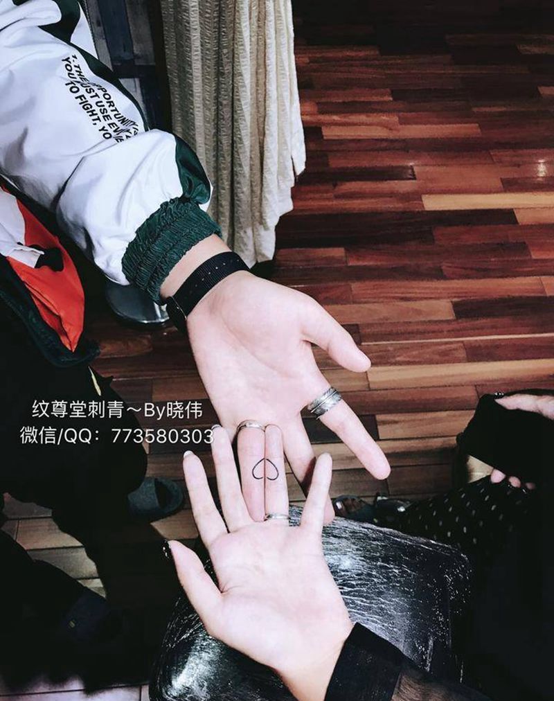 爱心纹身图片