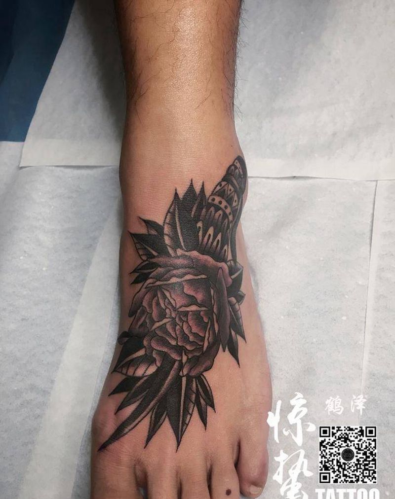 尝试手背脚背纹身的 都想说声纹身图片
