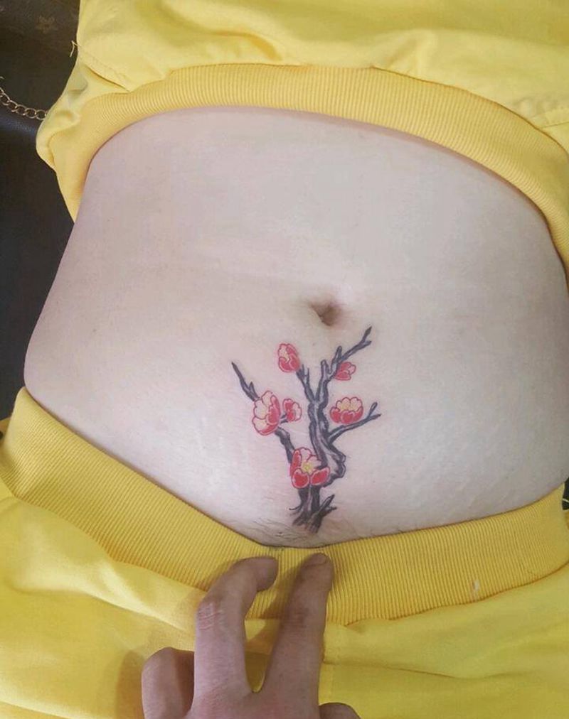 抛妇产覆盖纹身图片