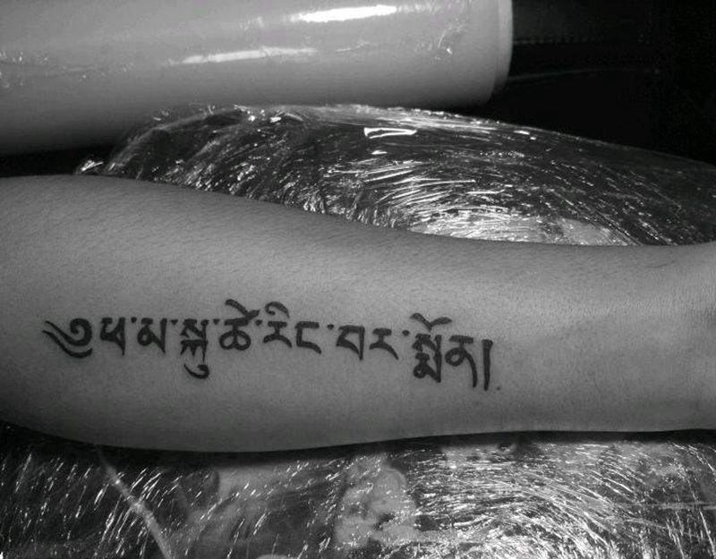 藏文纹身图片