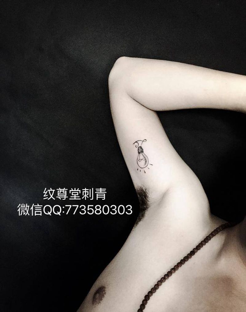 小灯泡纹身图片