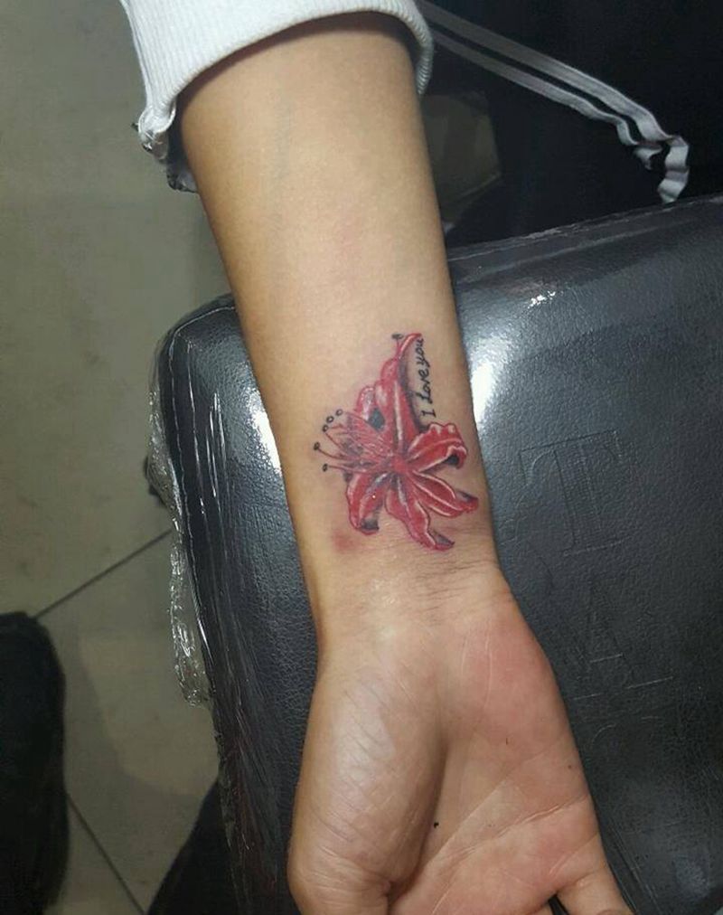 彼岸花纹身图片