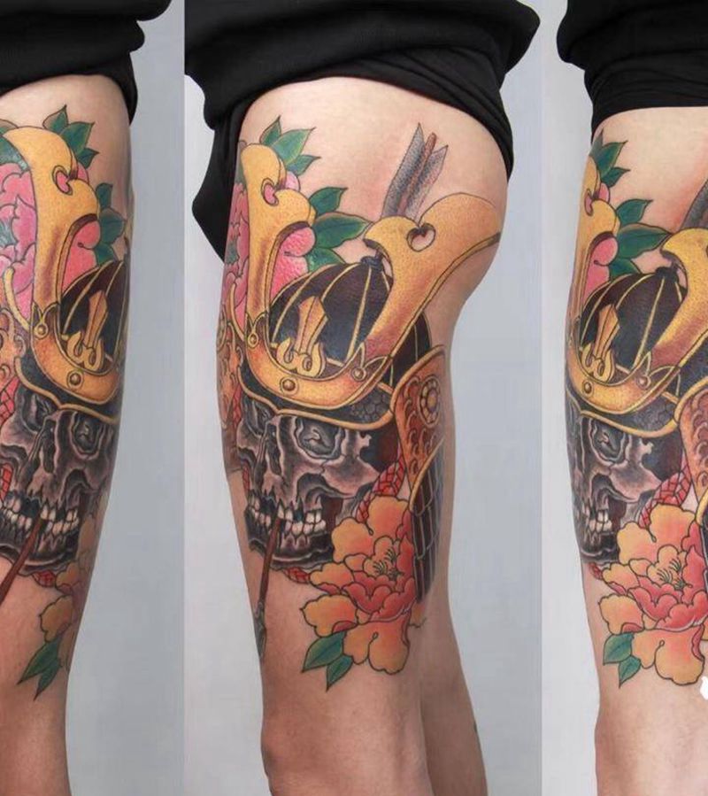 鬼武士～鹤泽纹身图片