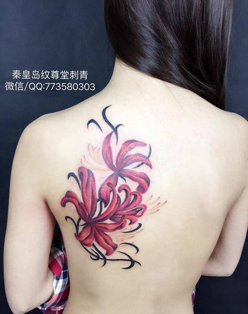彼岸花纹身图片