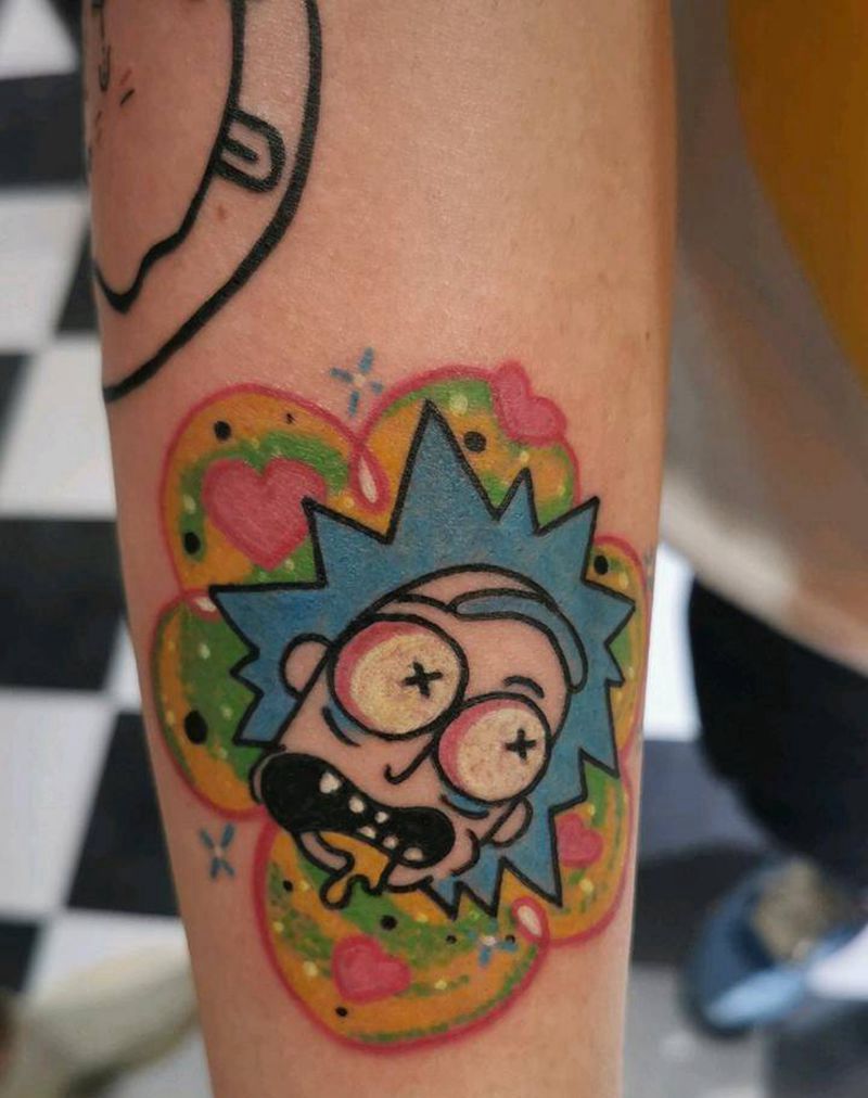 卡通纹身图片_New School纹身图案