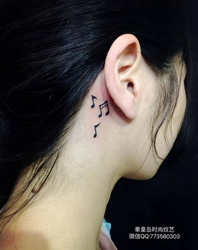 音乐符号纹身图片