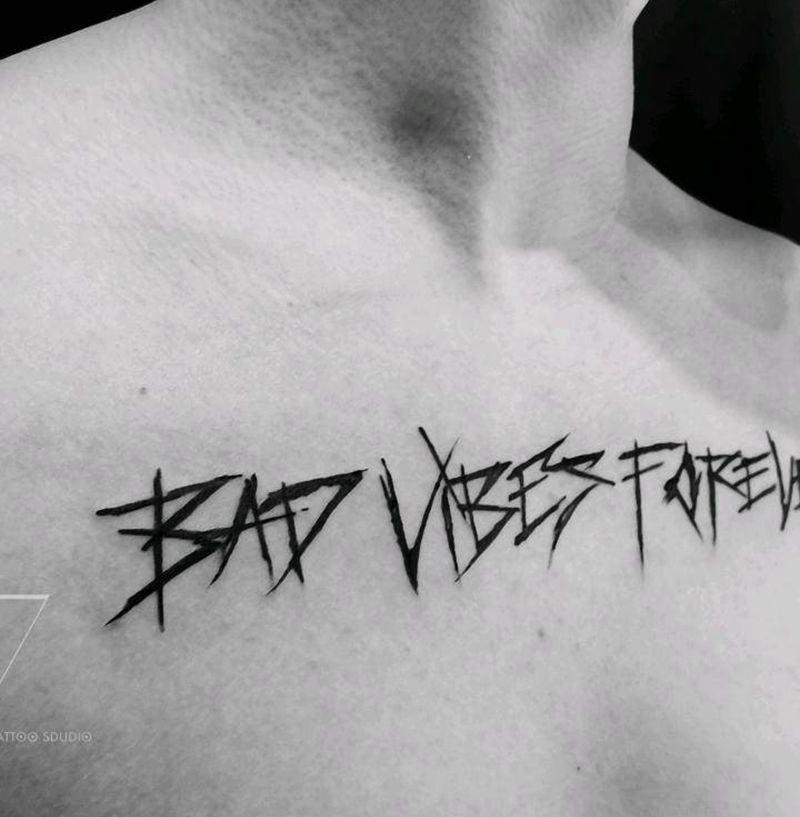 字母纹身图片_花体字纹身图案