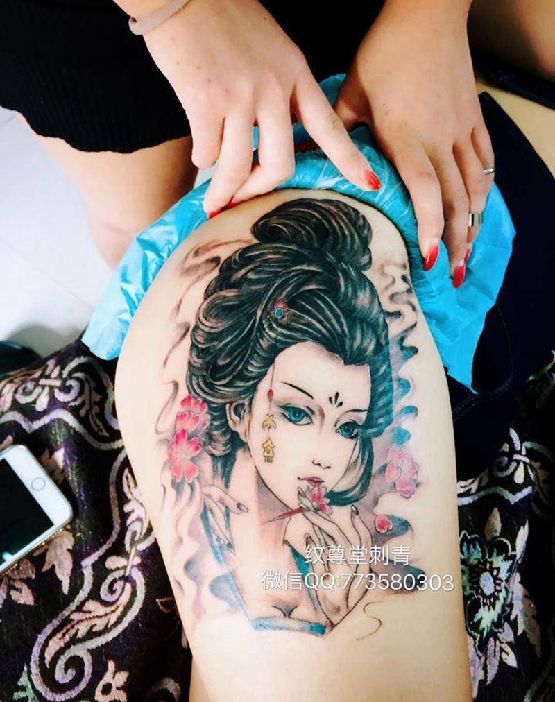 舞姬一枚纹身图片