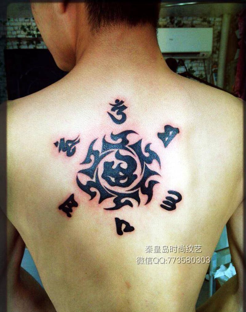 佛文纹身图片
