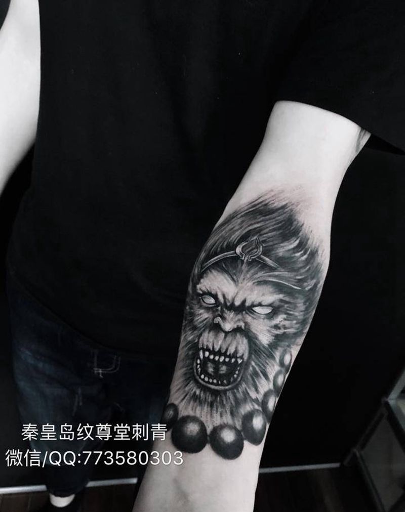 悟空纹身图片