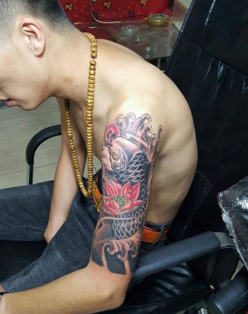 大臂鱼纹身图片