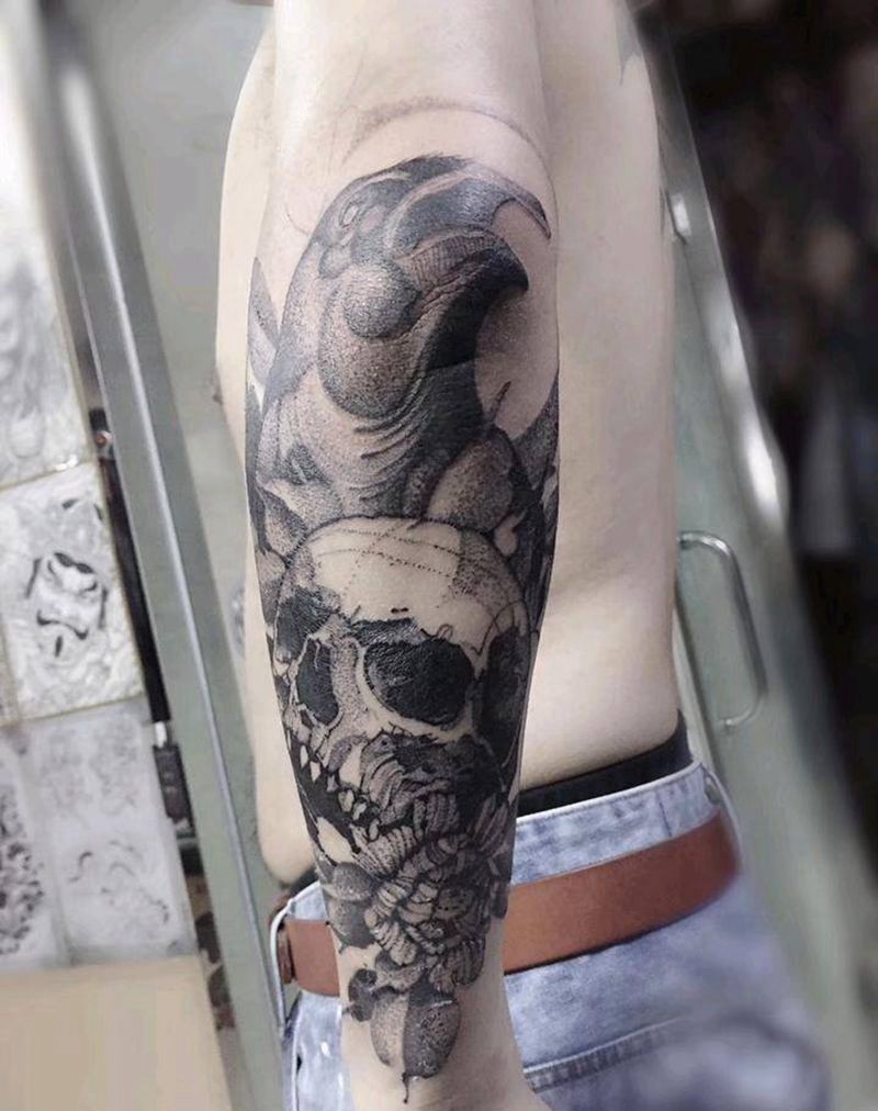 点刺纹身图片_点刺纹身图案