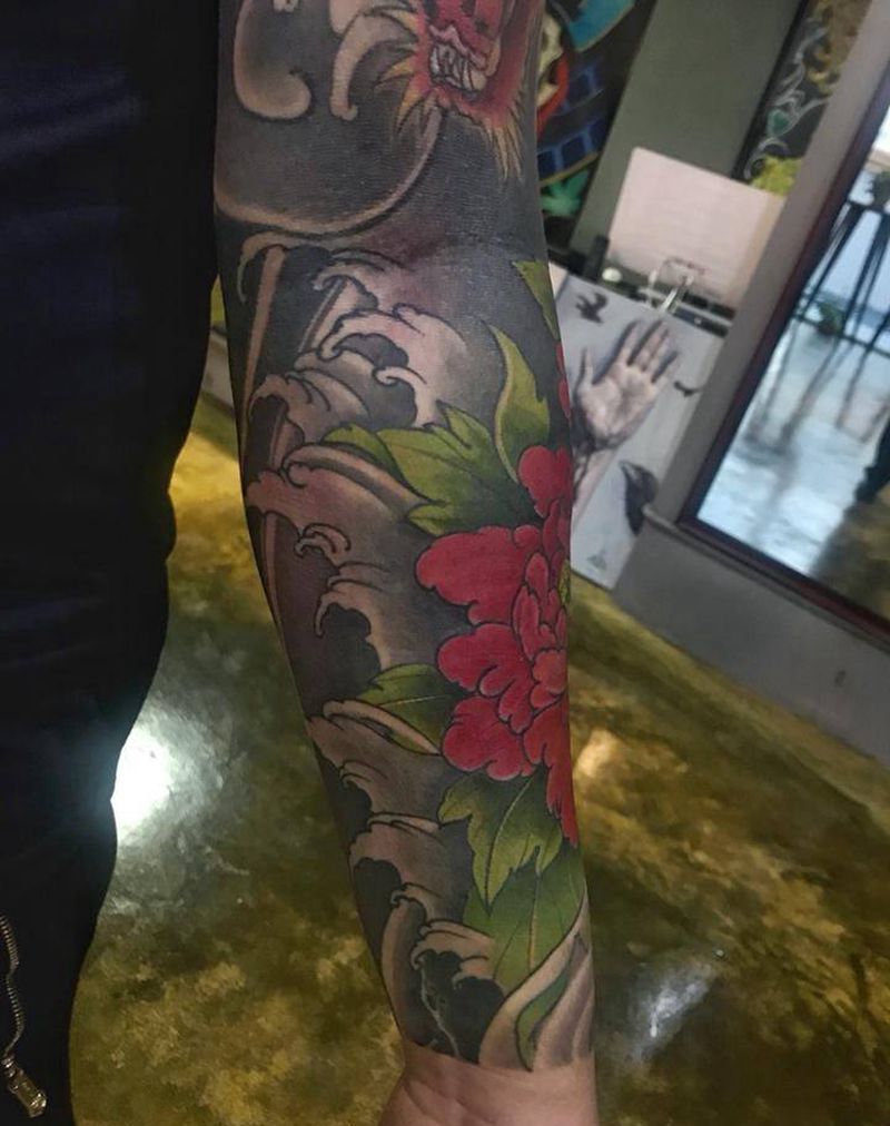 接小臂纹身图片