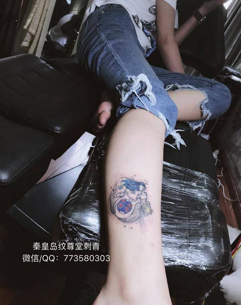 小清新～美人鱼纹身图片