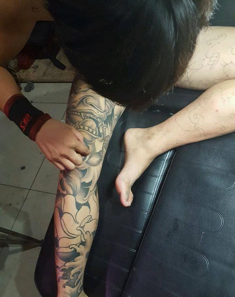 通体一部分纹身图片