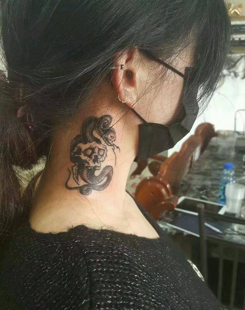 骷髅纹身图片