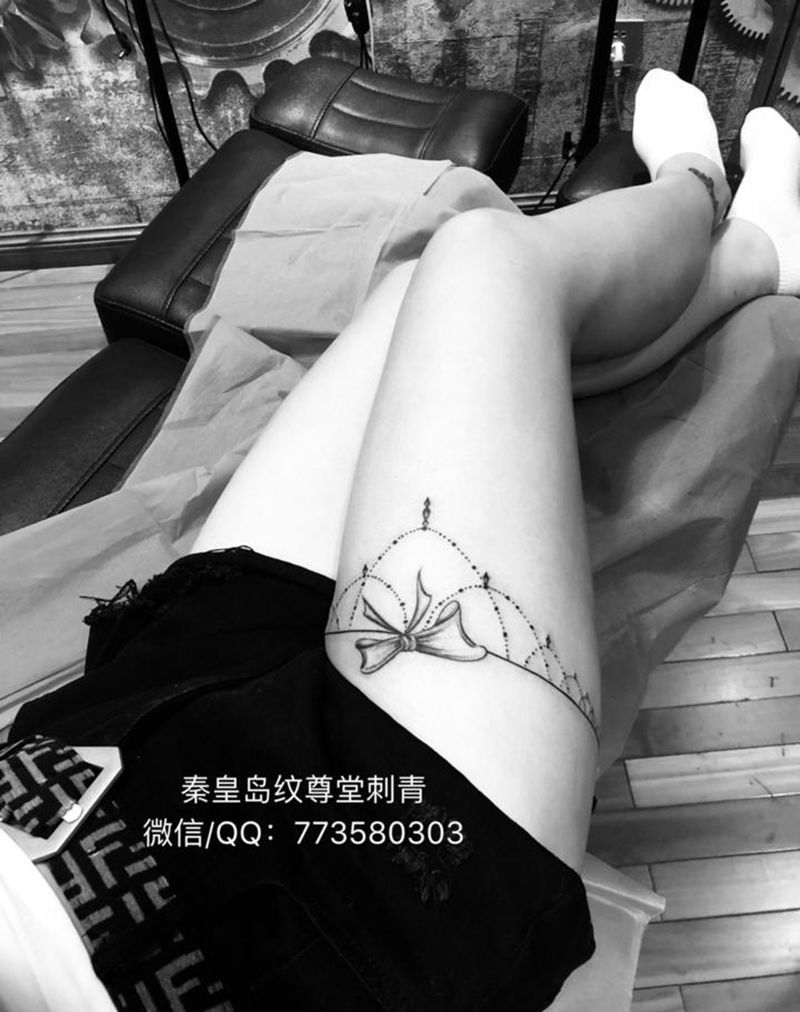 时尚女神清新一枚纹身图片